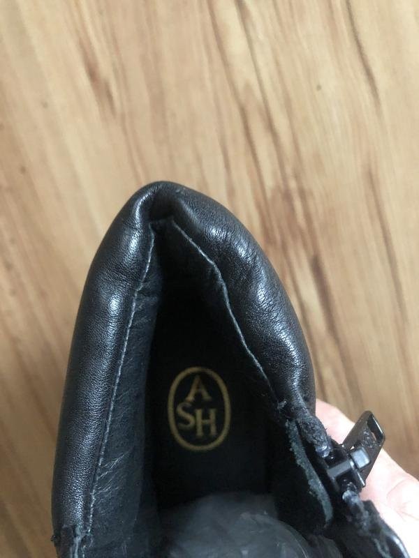 women ash ankle boots black leather 40
