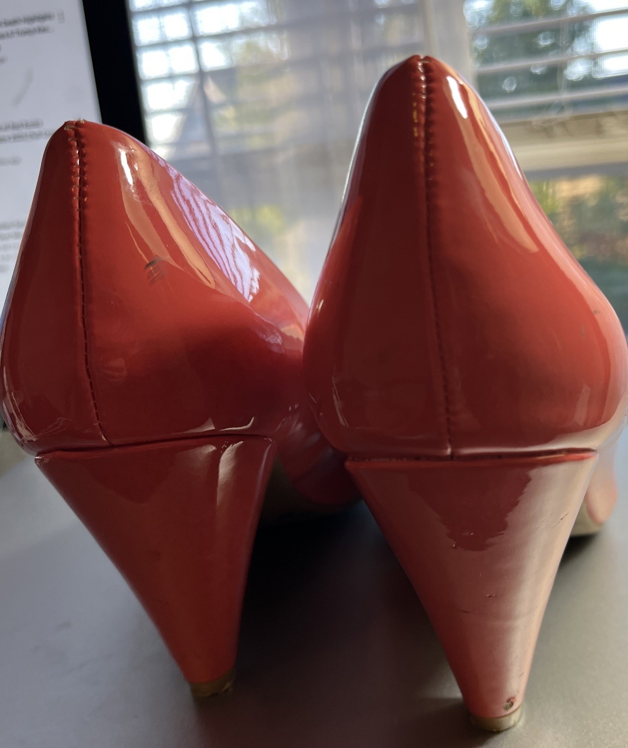 Mix No. 6 Selisa Pink Salmon Patent Leather Pumps Size 8