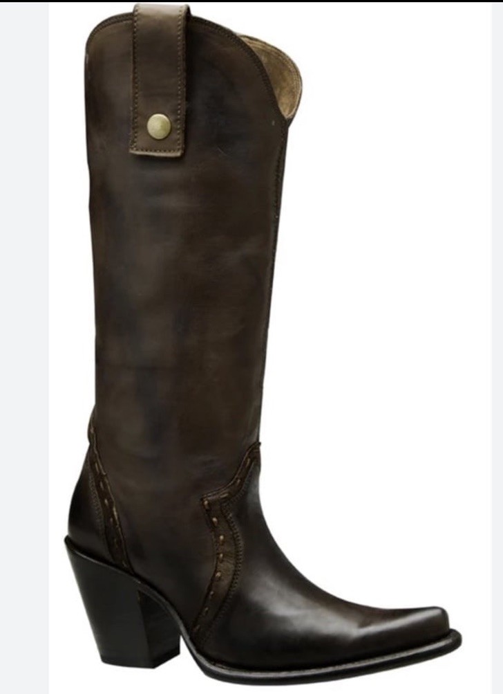 Cuadra Women’s Chocolate Calfskin Leather Western Boots 1W52AT SZ 8