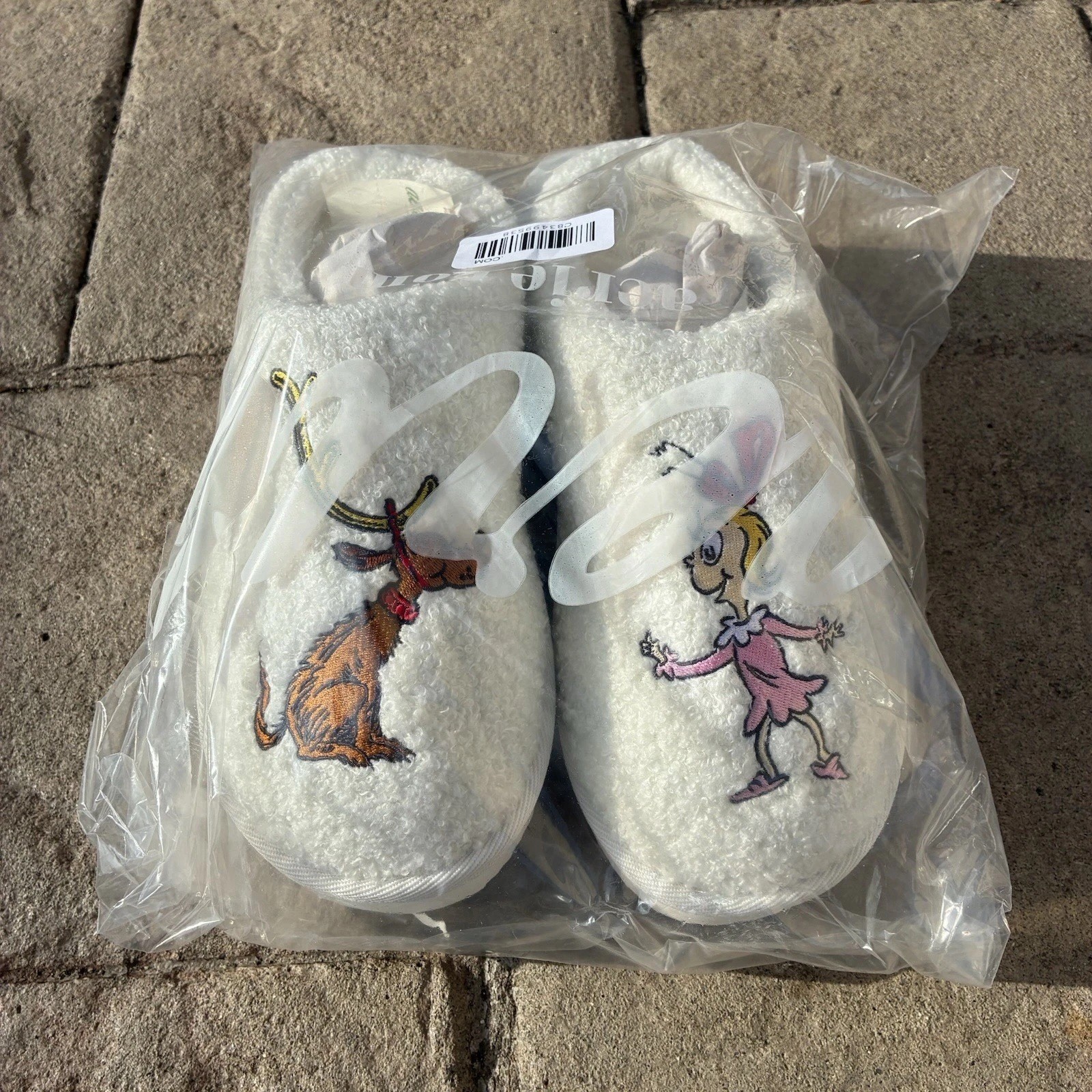 AERIE American Eagle The Grinch Cindy Lou Who Holiday Scuff Slippers Size 9