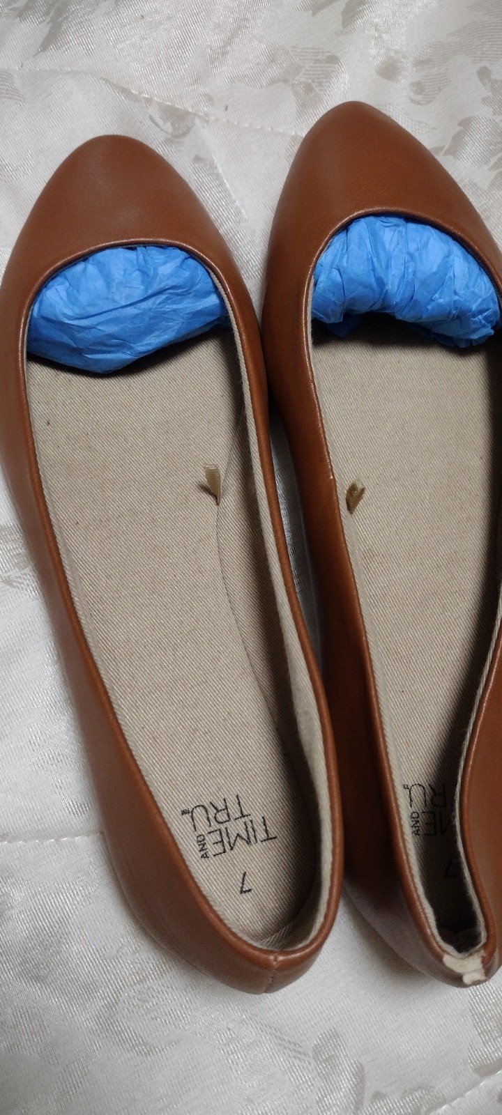 Women’s Time and Tru flat Shoe size 7 Carmel Tan