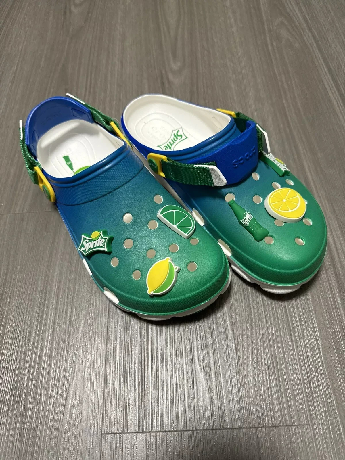 BRAND NEW Crocs x Sprite Clog All Terrain Blue/Green 209313-100 M10|W12