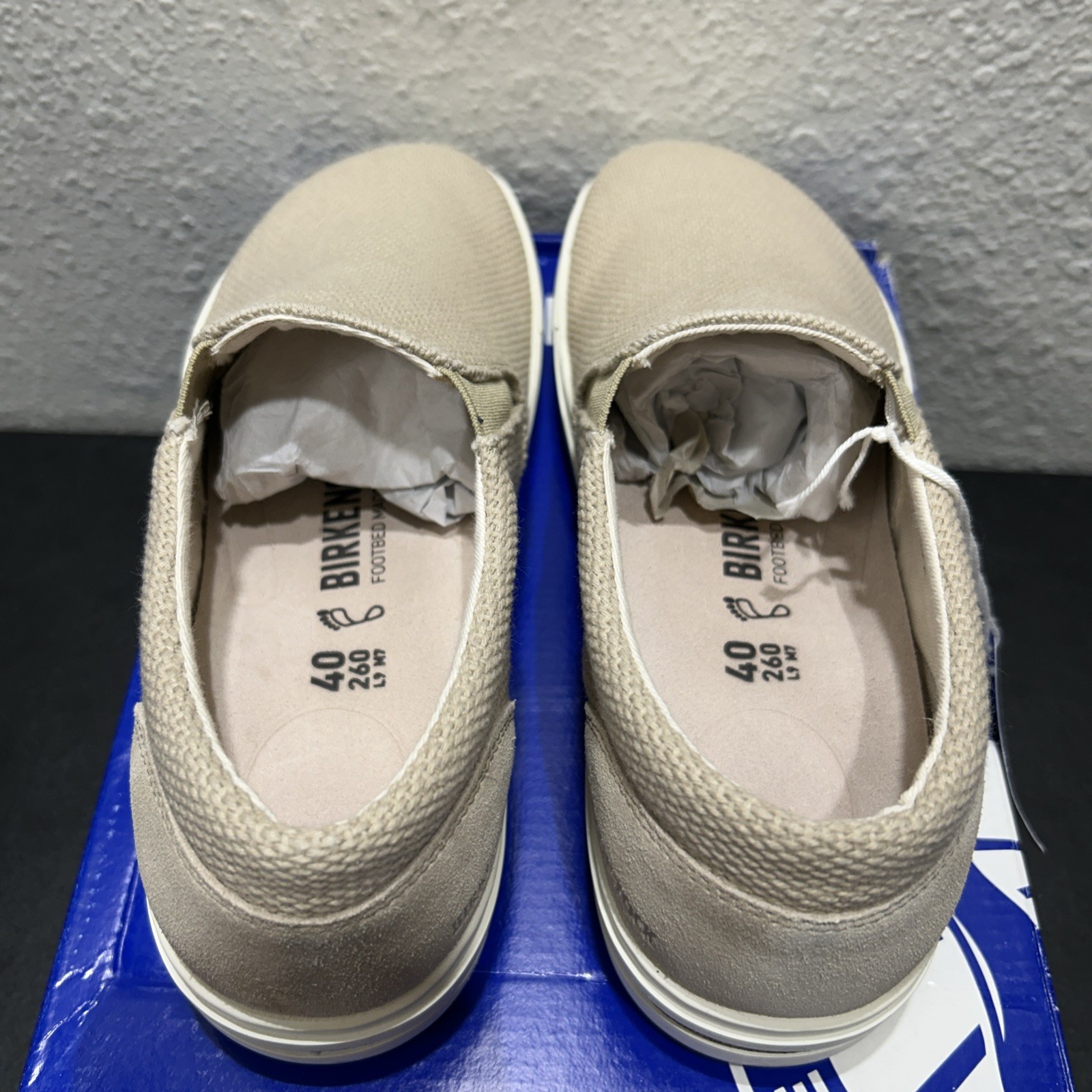 Birkenstock Oswego EU 40 Shoes Sandcastle Slip-On Unisex Men 7 Ladies 9