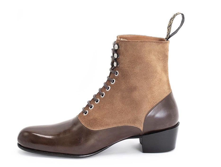 Fluevog EXCELLENT Fox & Fluevog Eugene posh leather/suede lace-up boot -W10/M8