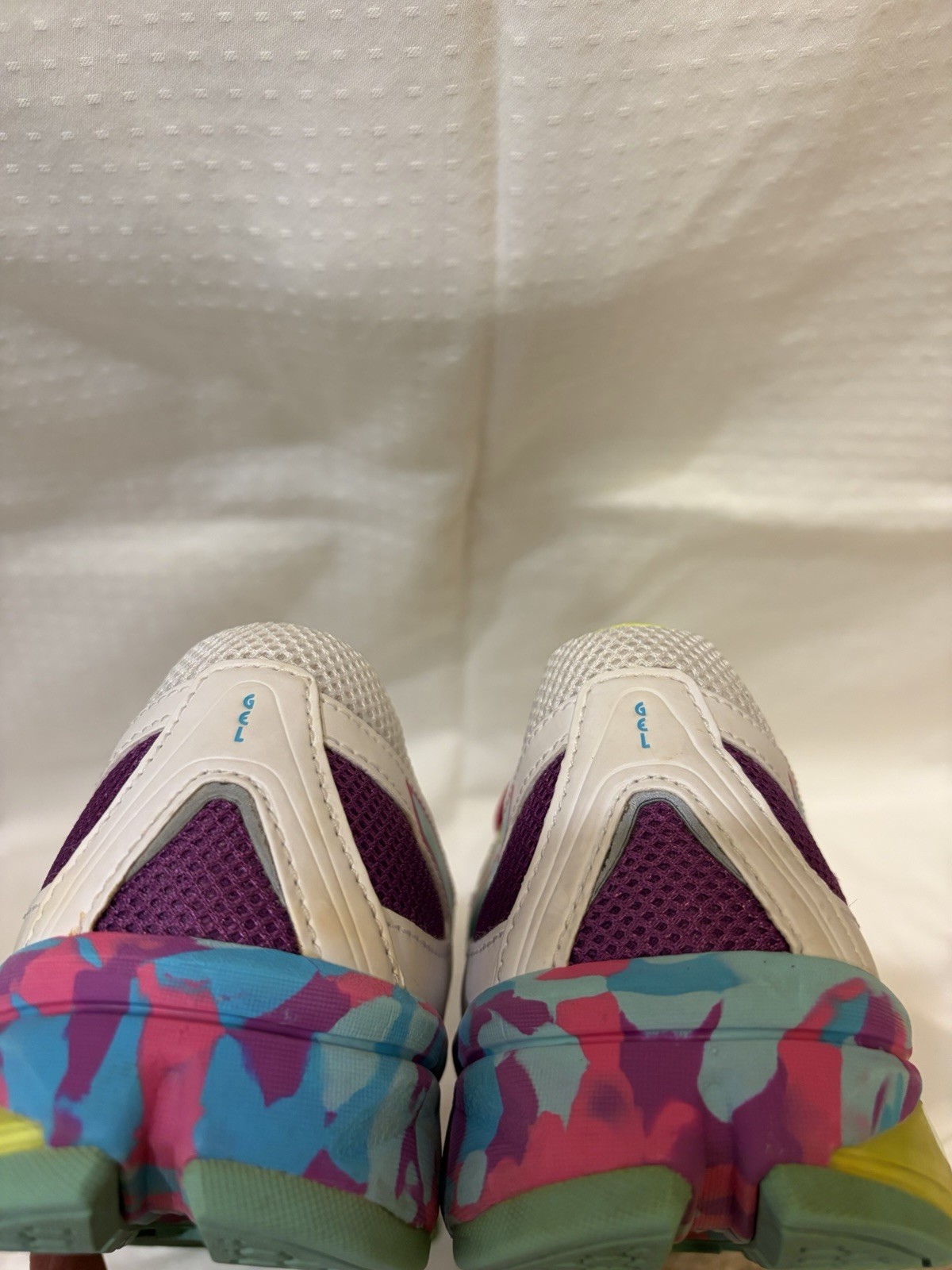 ASICS women’s Multicolor Low Top Lace-Up Running Sneakers Rubber Outsole