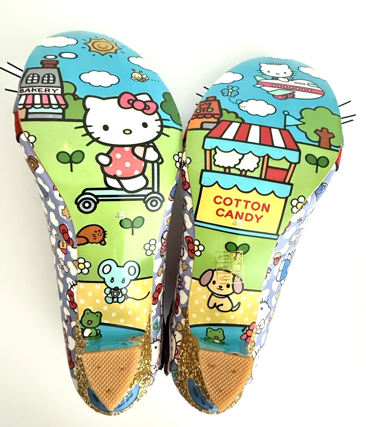 Irregular Choice Hello Kitty Size 45 / 14 Kindhearted Soul Pumps