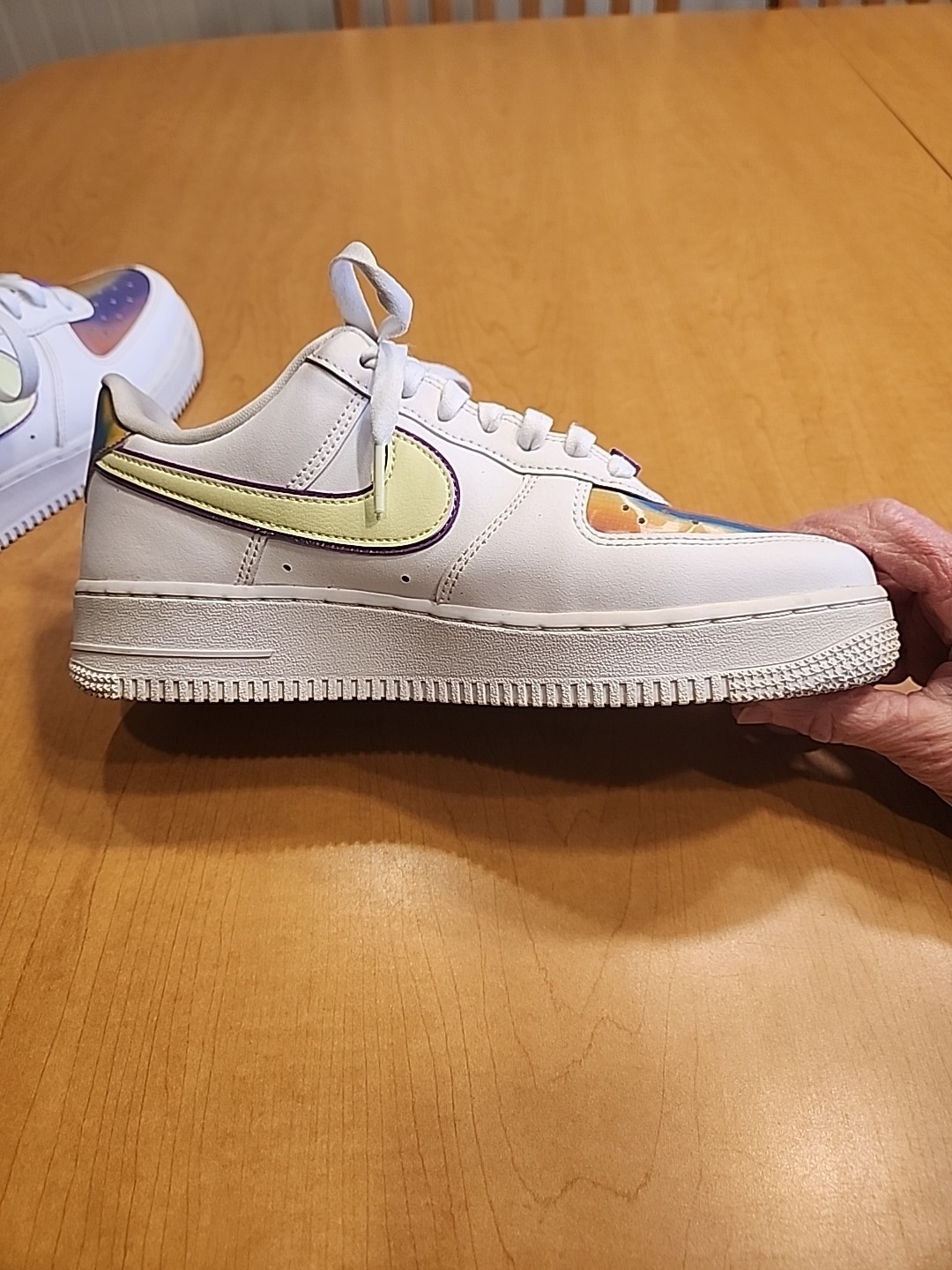 Nike AF1 Women’s Easter Model Sneakers Size 8. CW0367-100. See Description.