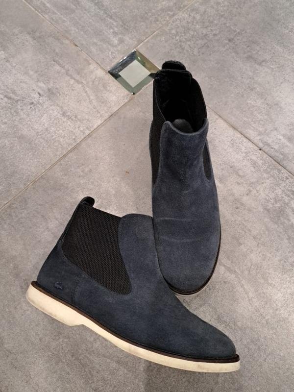women lacoste boots navy leather 36