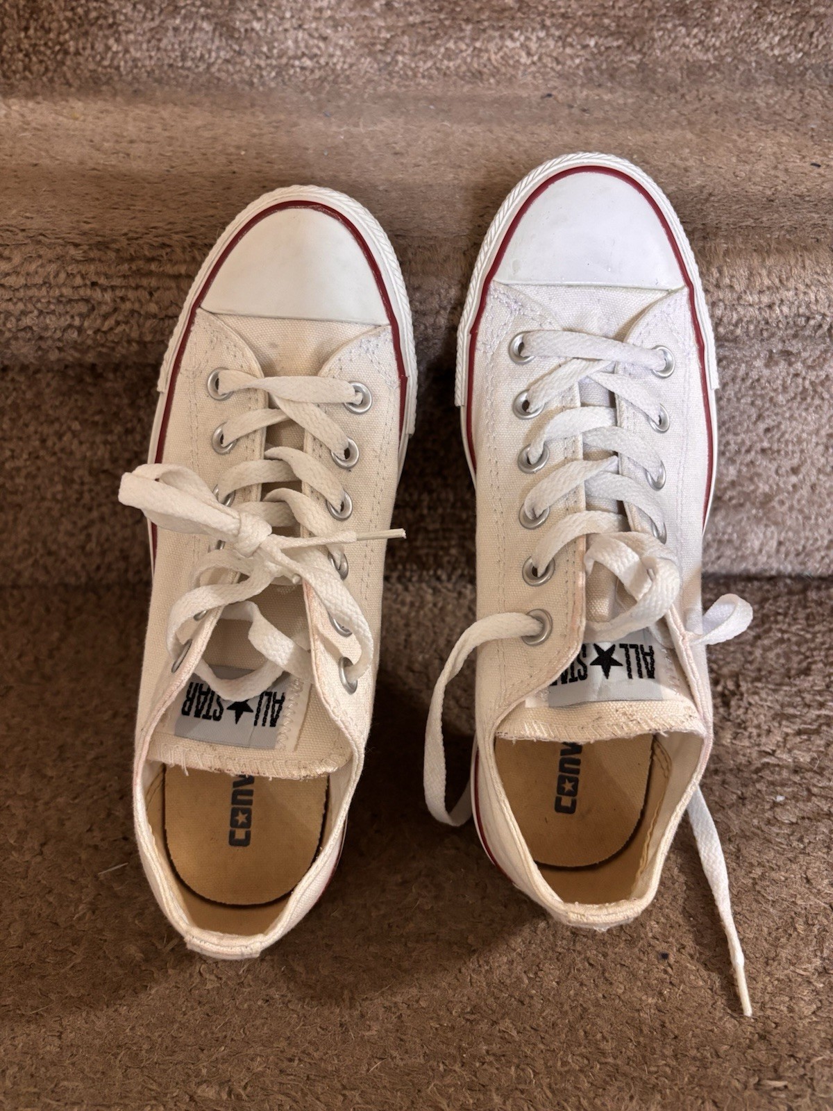 Converse All Star Low Top Lace-Up Sneakers White Unisex Adults Sz 6M 8W Classic