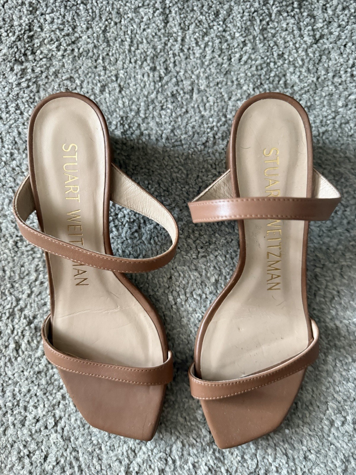 Stuart Weitzman Sz 5 1/2 Leather Sandals