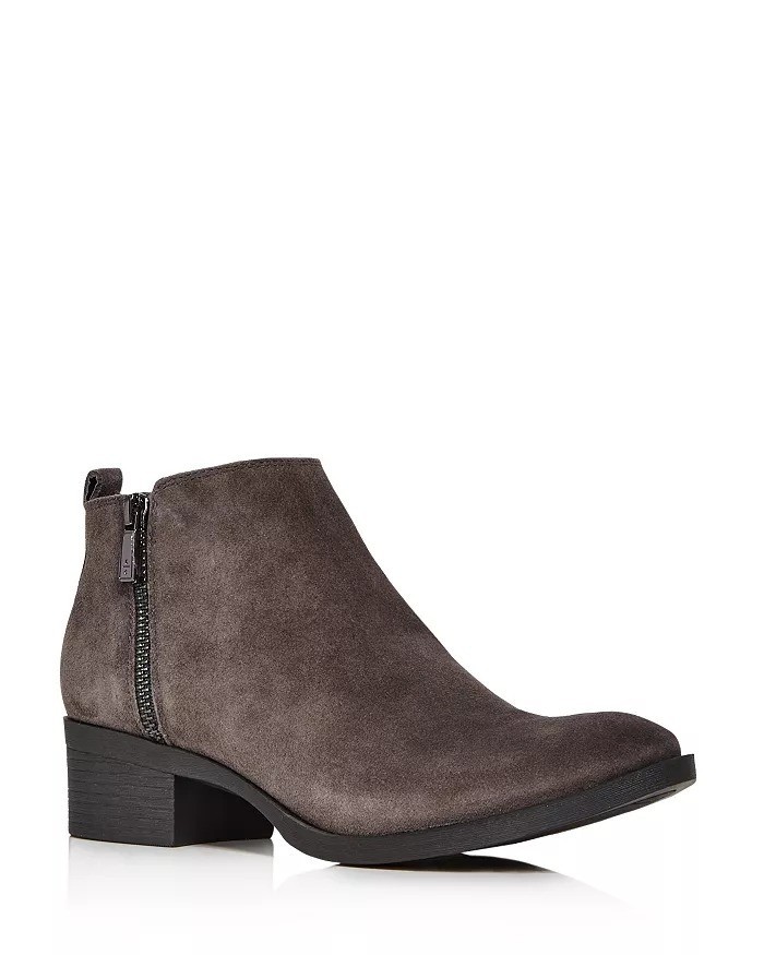 Kenneth Cole New York Women’s Dara Suede Ankle Bootie Almond Toe Asphault Size 7
