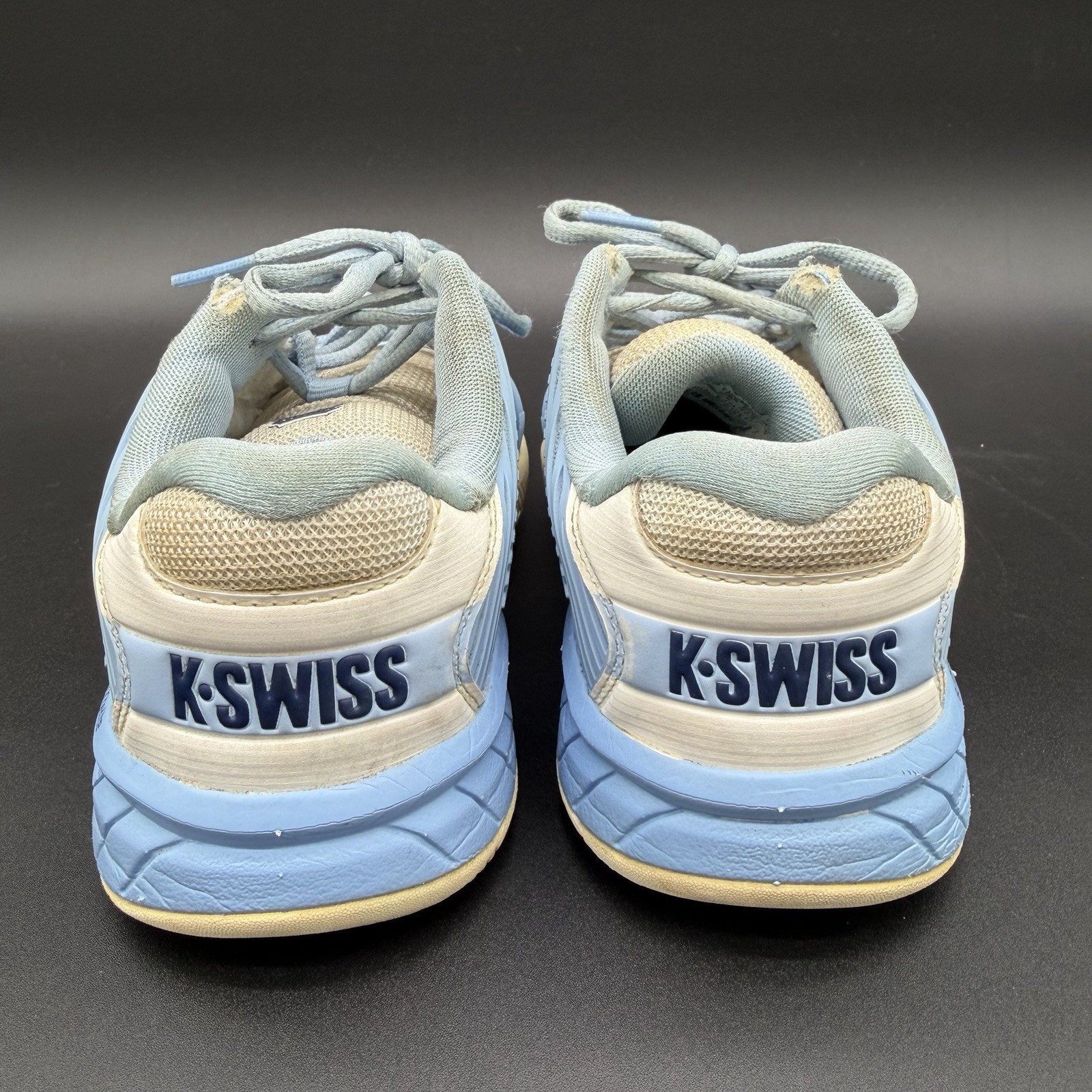 K-Swiss Hypercourt Express 2 Womens Size 6.5 Wide Blue White Tennis Sneakers