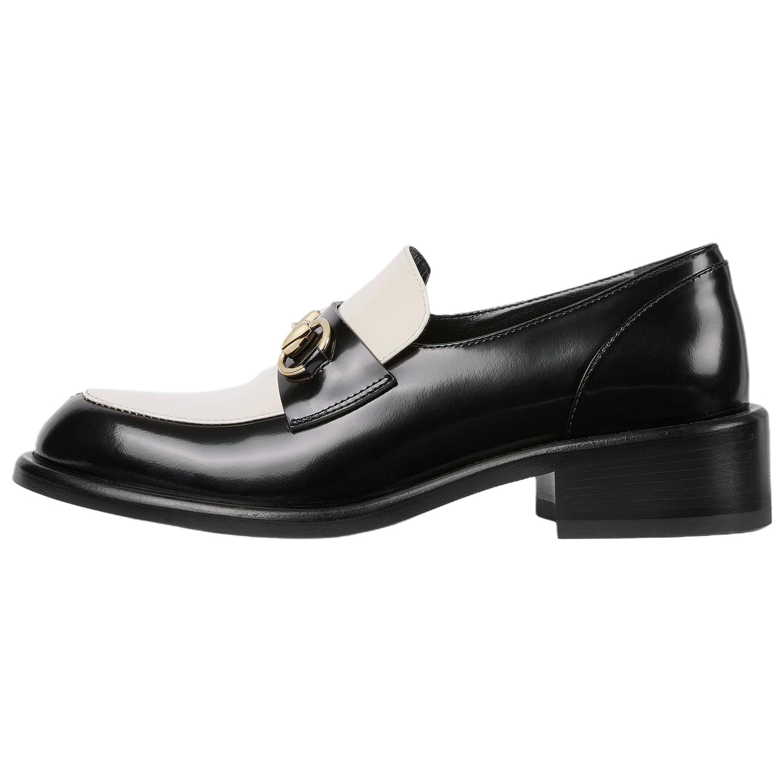 GUCCI Patent Leather Loafers 3.5cm Women’s Black 834762 CLG80 1056