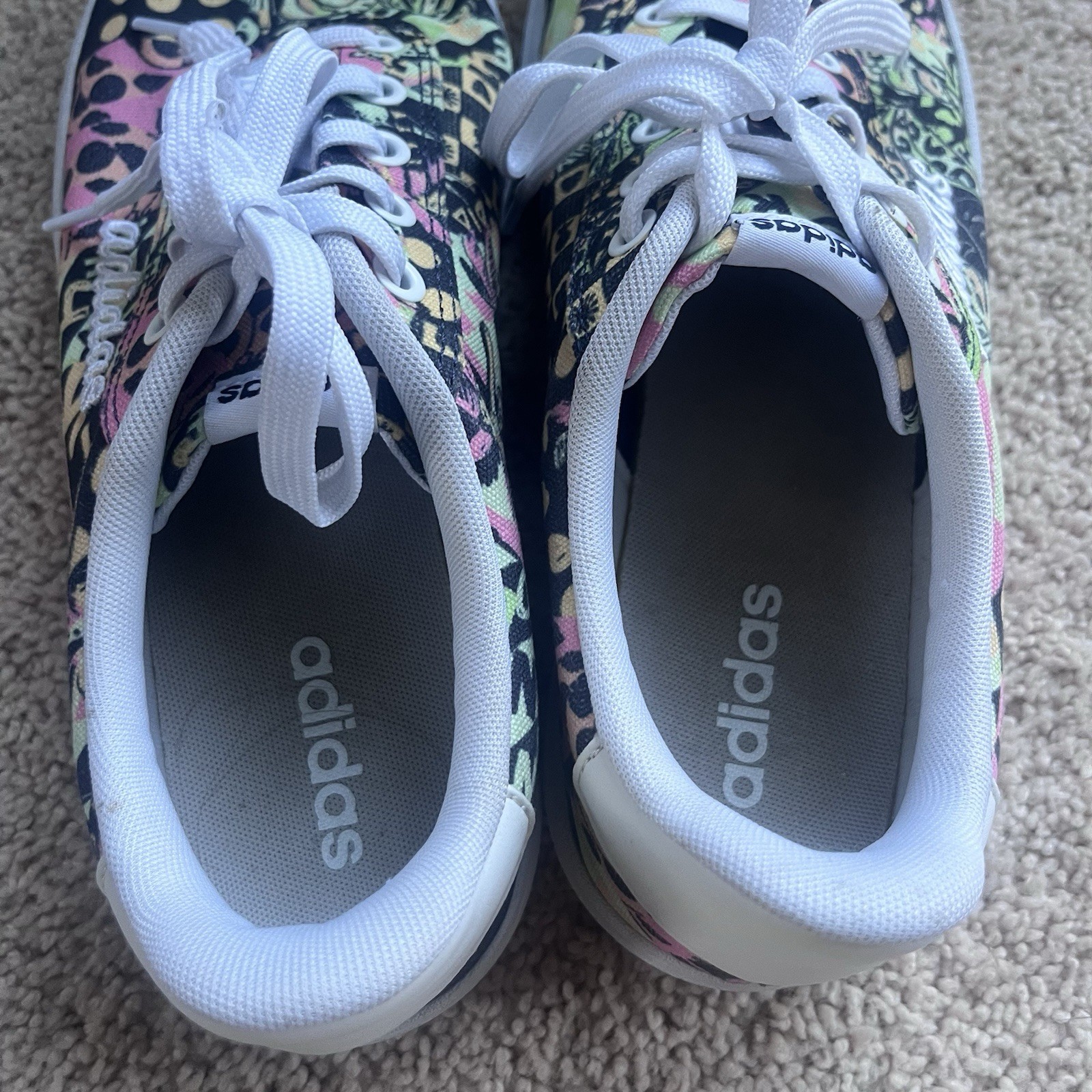 Ladies FARM Rio x adidas Vulc Raid3r/90s Inspired “Tropical” Sneakers Size 9.5