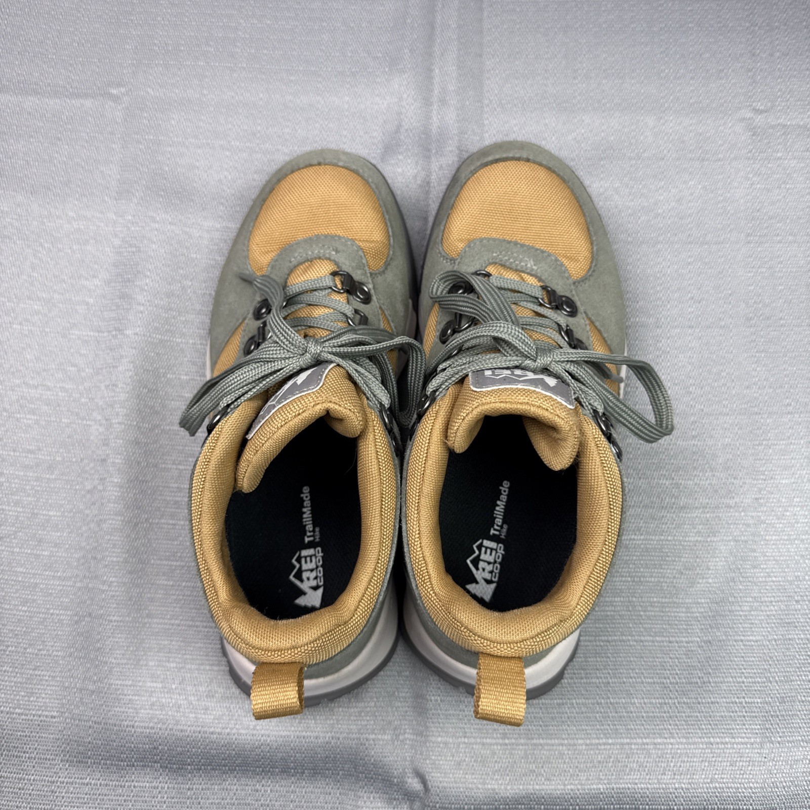 REI Co-op Women’s Trailmade Waterproof Hiking Boots Sz 7 W Gray/Oche