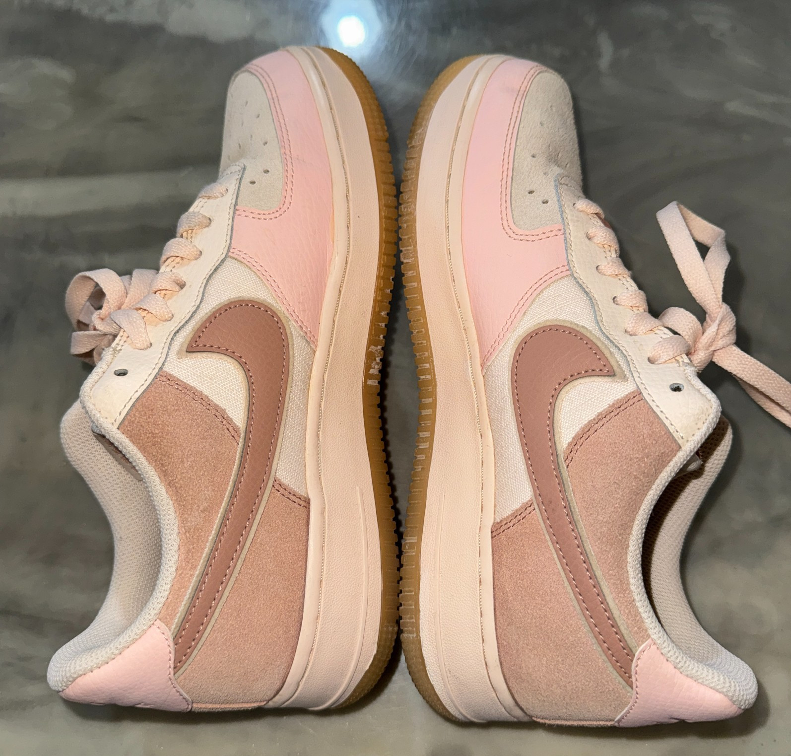 Nike Air Force 1 ’07 Premium Washed Coral Rose Gold Guava Ice Women’s 8.5 896185