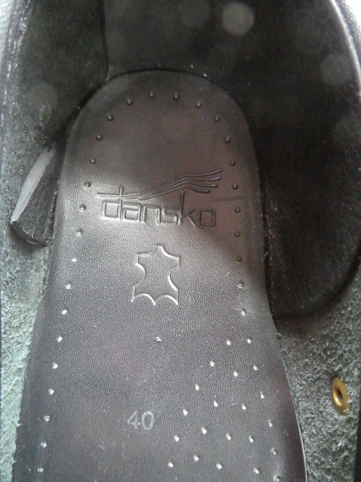 Women’s Dansko Black Mary Jane Leather Wedge Clog Shoes Strap EU 40 US 9-9.5