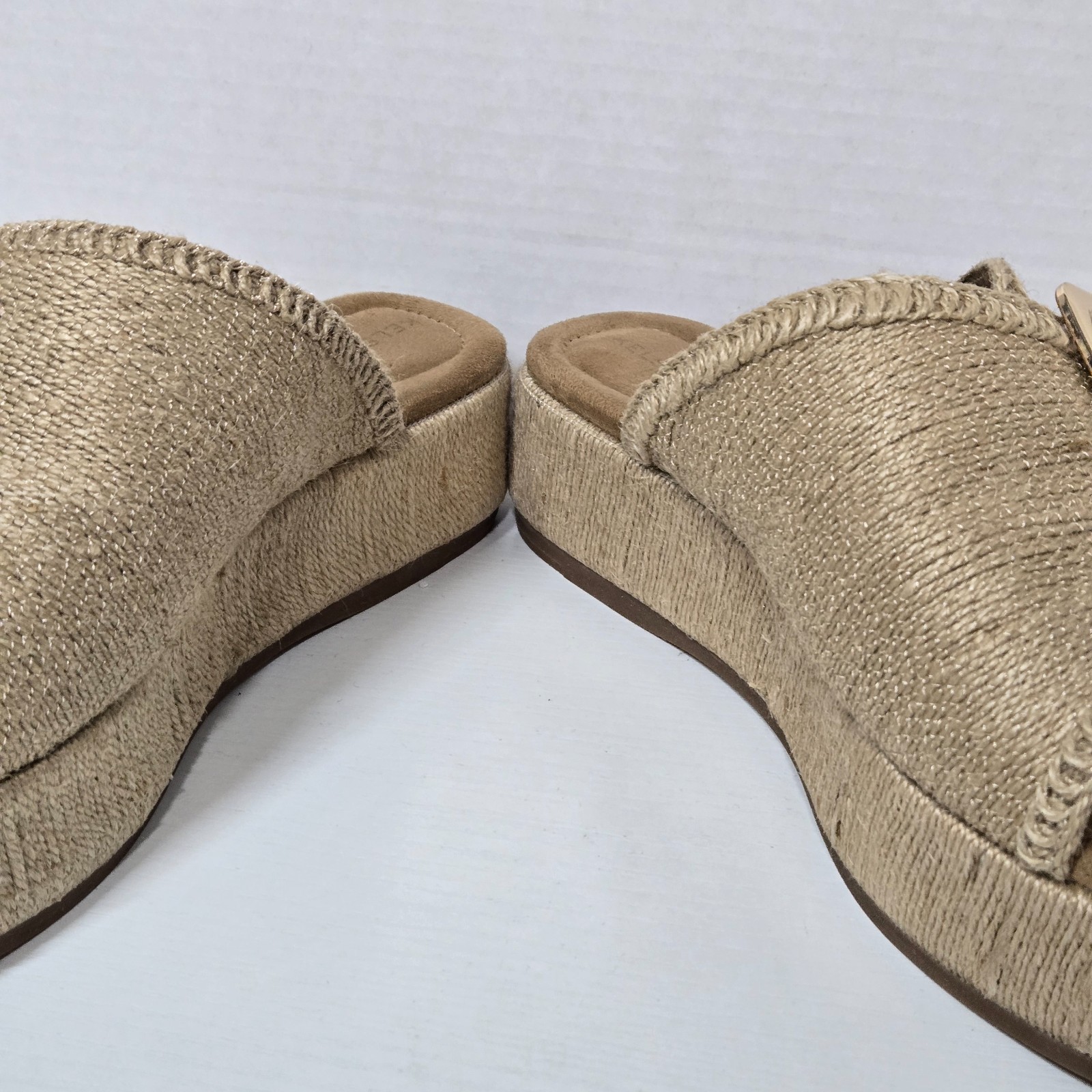 Kelsi Dagger Brooklyn Women’s Dover Mini Jute Platform Sandals Natural Brown 9M