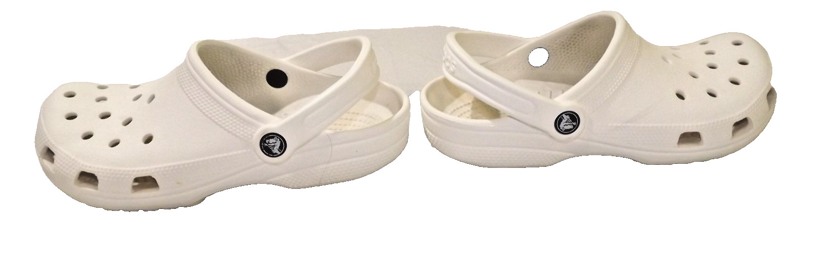Crocs Unisex Adult Classic Unlined Clog Shoes Mens Size 7 Womens 9 White