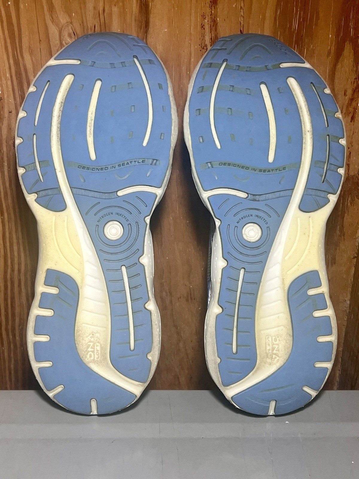 Womens 9.5 B Brooks Glycerin GTS 20 Running Shoes Aftermarket Insoles
