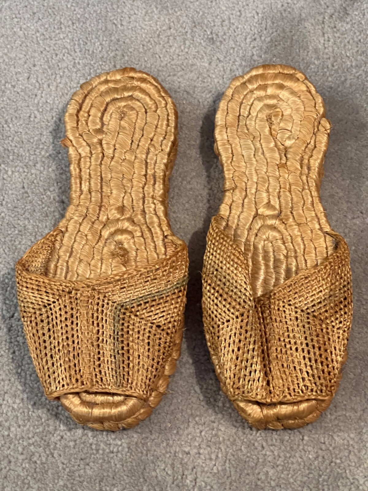 Vintage 1940’s Hand Woven Women’s Sandals from the Philippines