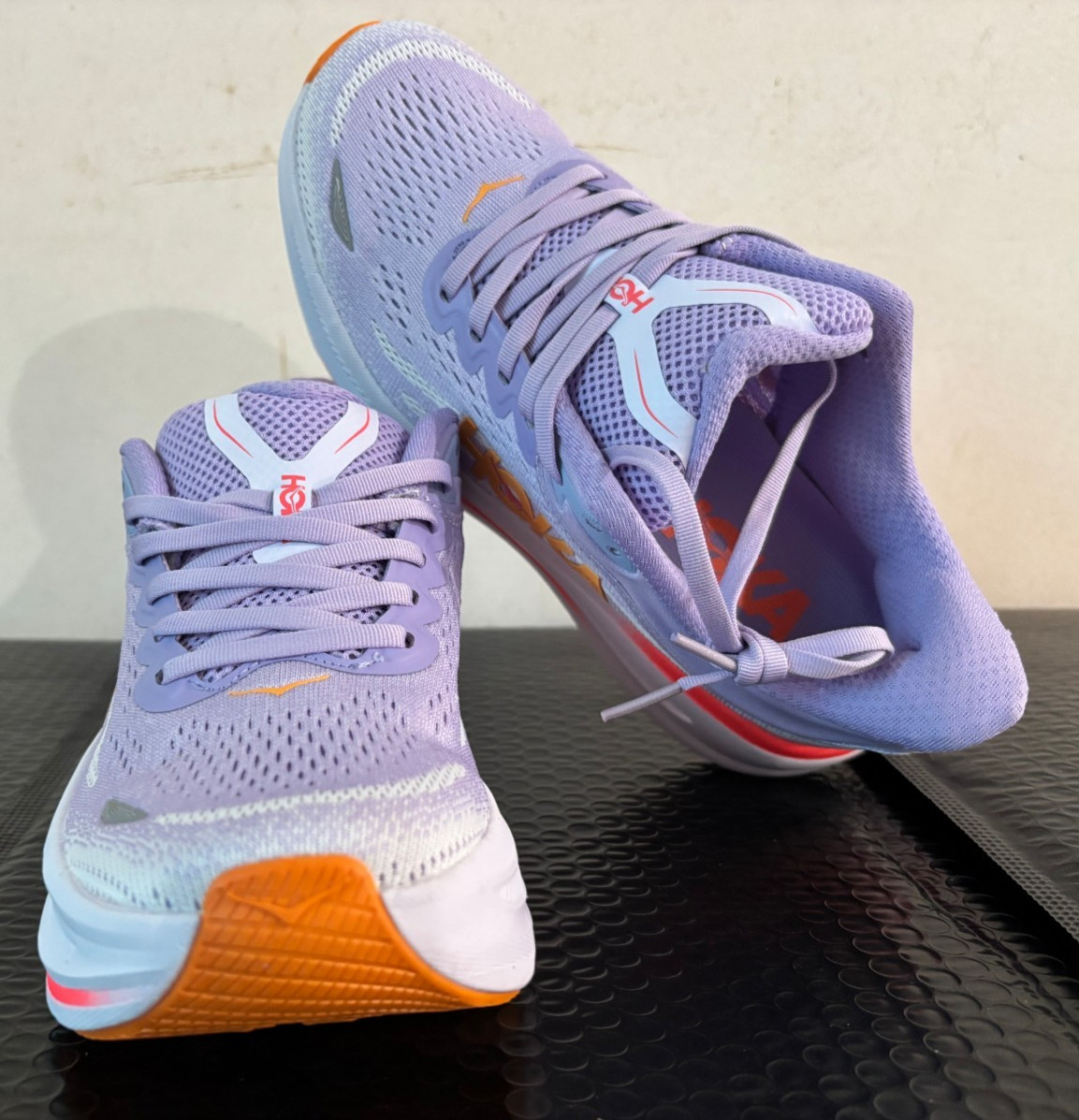 Hoka Bondi 9 Women’s Shoe Size 6.5 Aster Flower Starlight Glow No Box US Stock