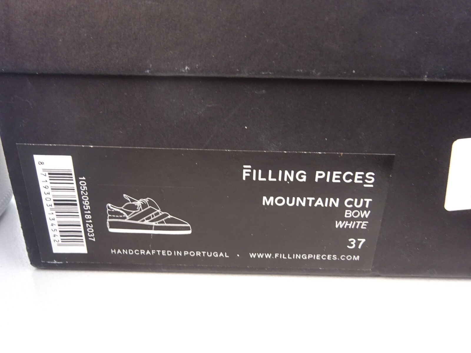 Filling Pieces Mountain Cut Bow White women’s sneaker leather white Portugal size 37 New