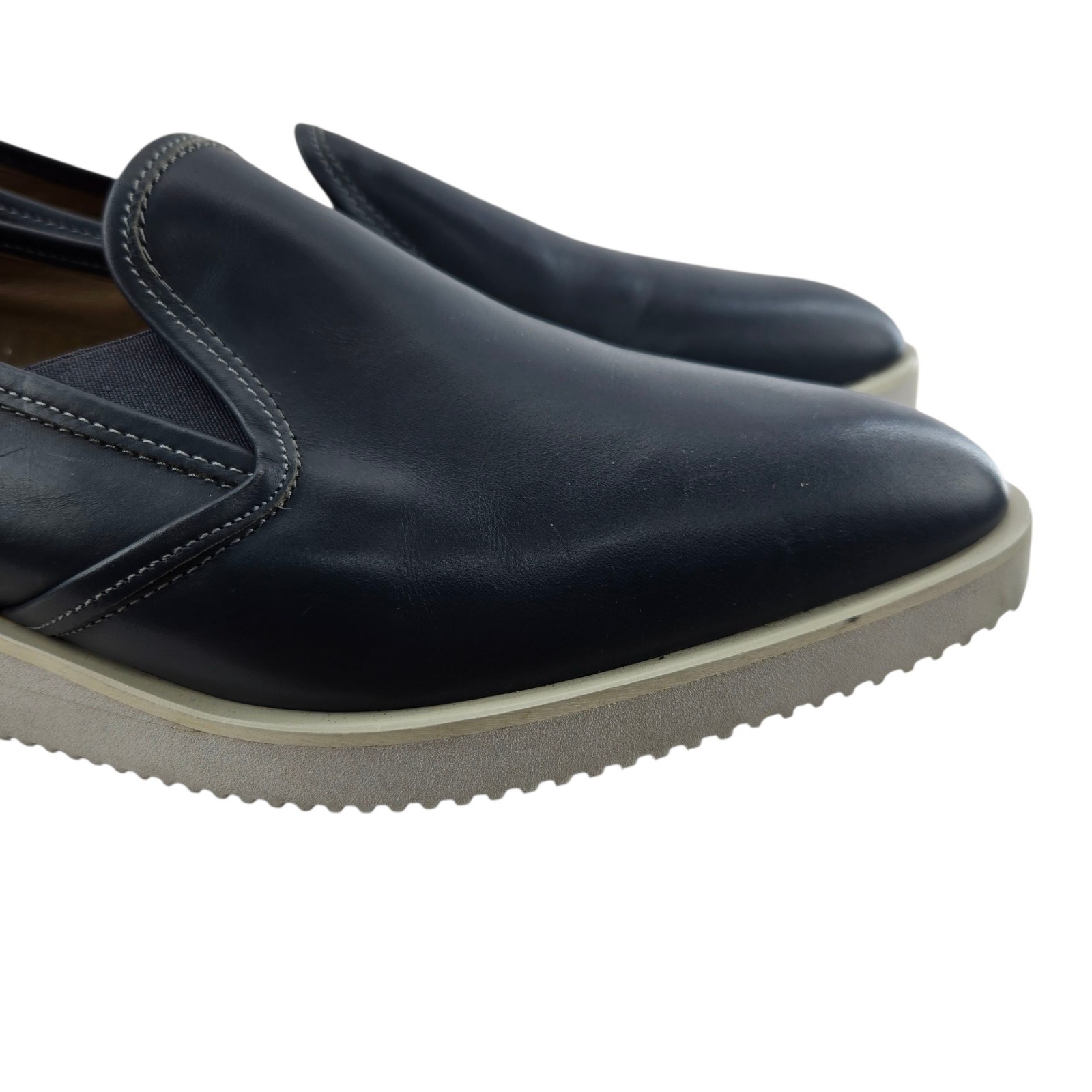 Everlane Shoes Womens 11 The Street Shoe Blue Leather Loafer Sneakers Semi-Point