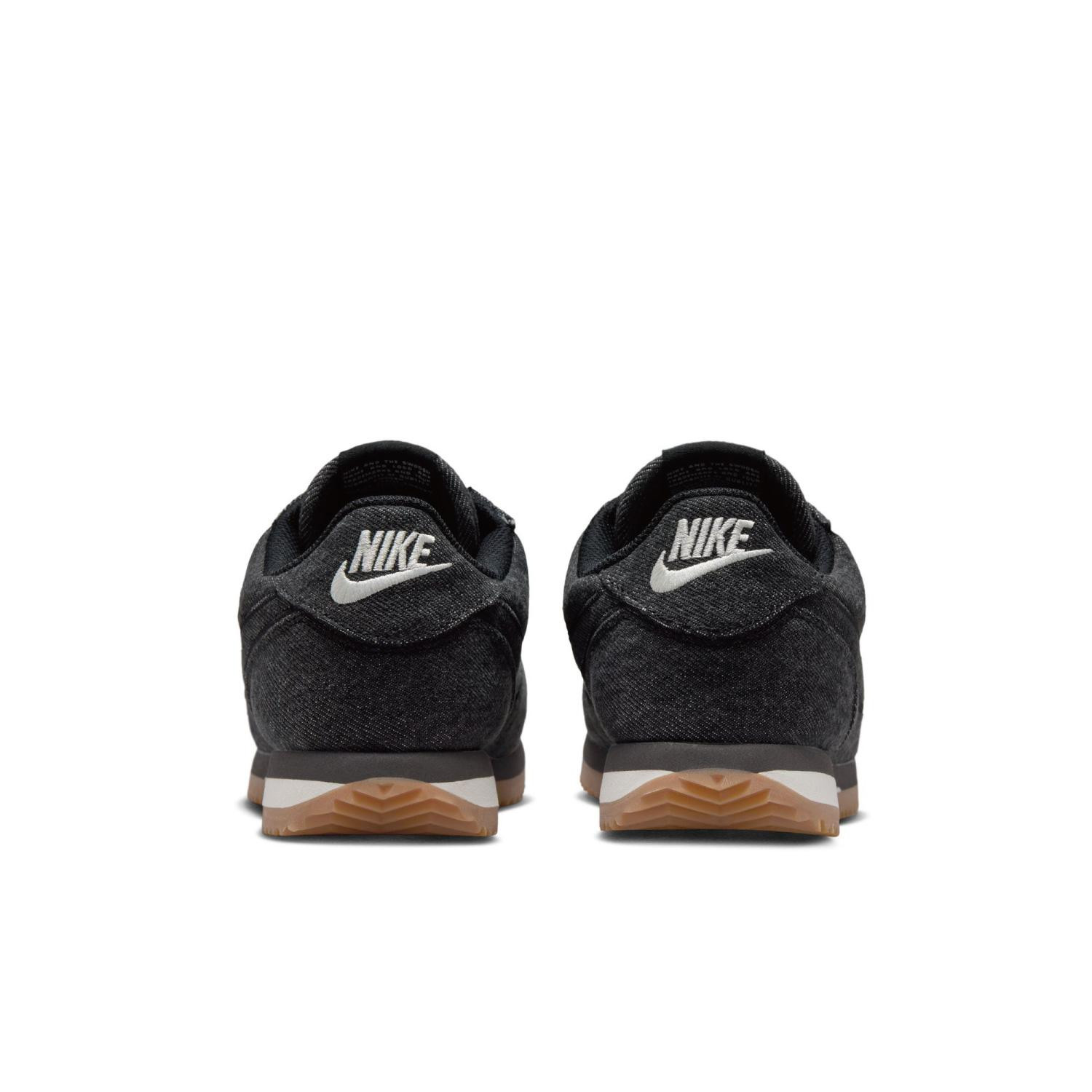 NIKE Women’s Cortez TXT IM8052-010 Black Black Sail Gum Light Brown
