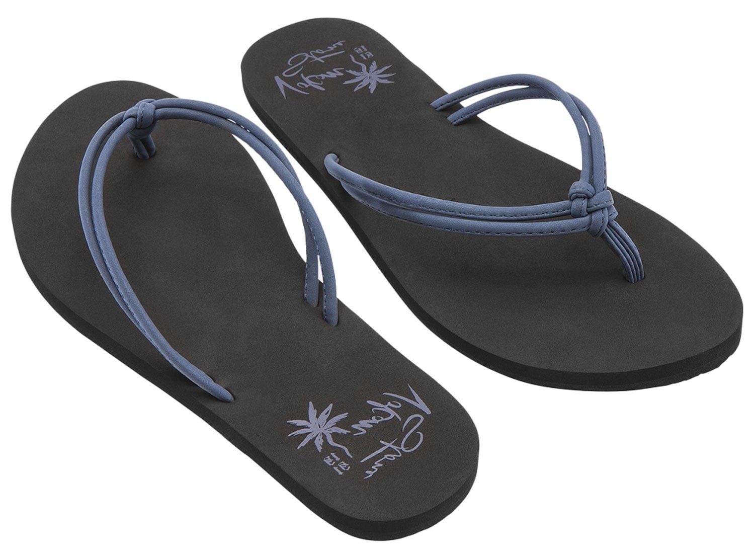 Volcom Forever and Ever II Sandal – Black/Blue Strap – New