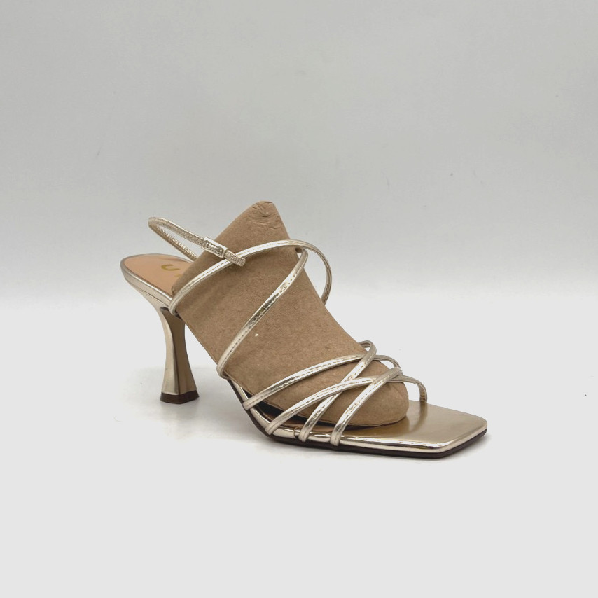 Unisa Sandsy Metallic Gold Strappy Heels Sandals Women’s Size 9M