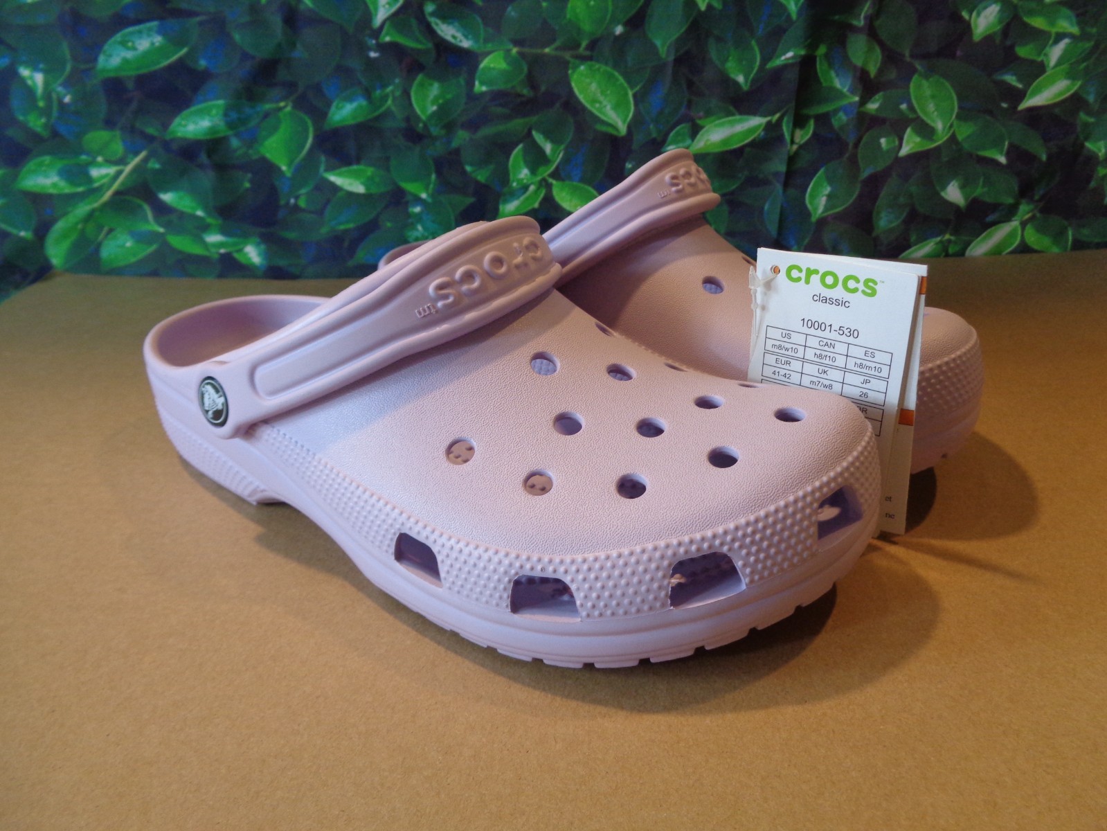 New with Tags Classic Crocs Size US Women’s 10 or Men’s 8 Color Lavender