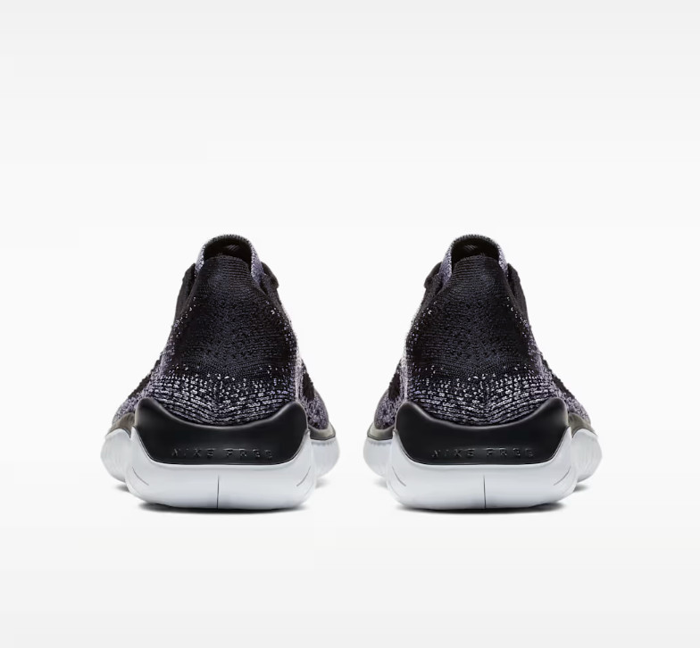 Women’s NIKE FREE RN FLYKNIT WHITE/BLACK NEW 942839 101