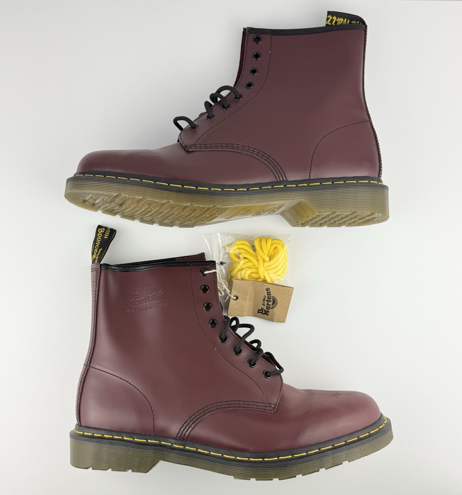 NEW Dr. Martens 1460 Men’s Cherry Red Smooth Leather Boots Size 13M, $370