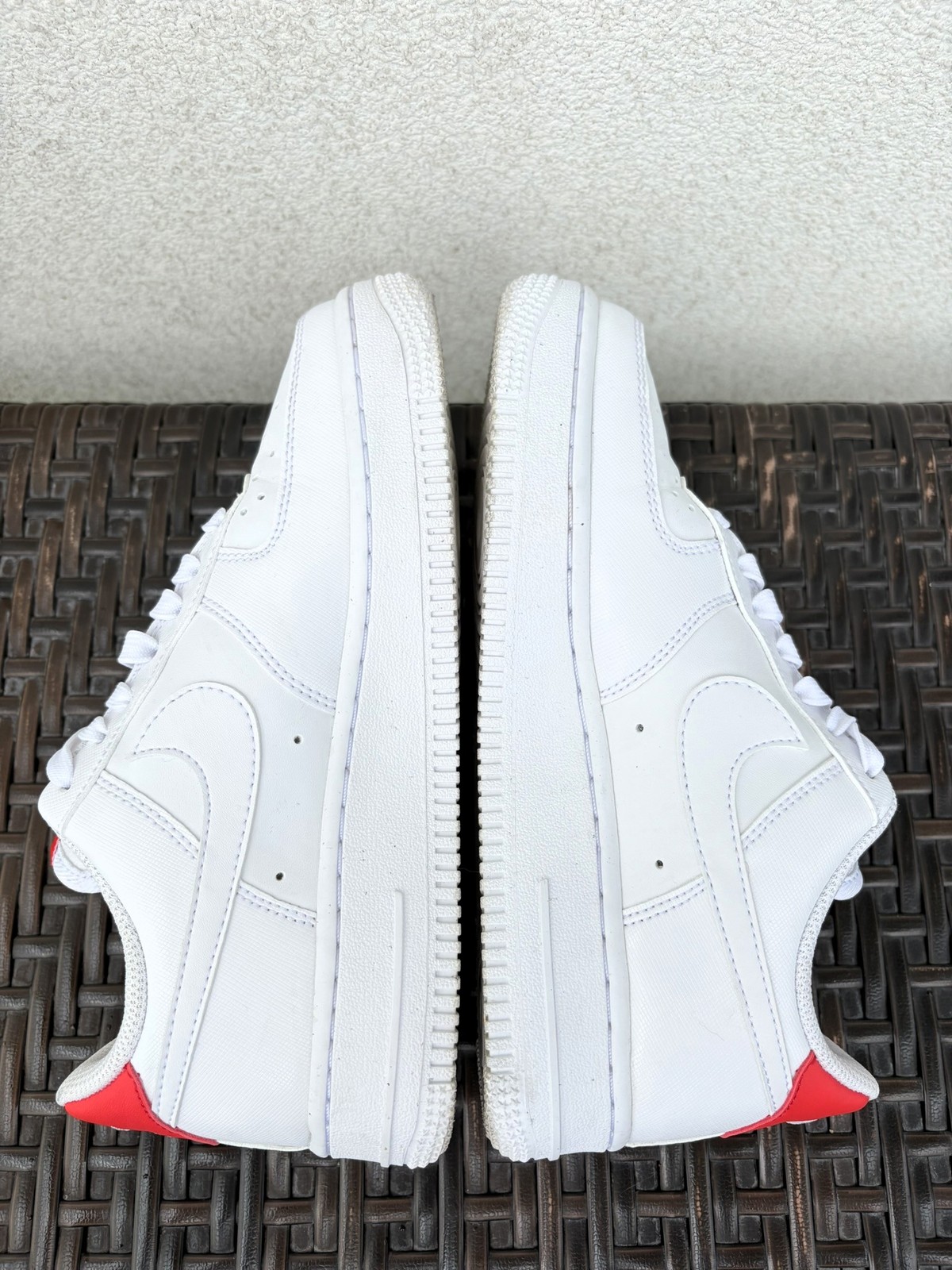 Nike Air Force 1 Low White and Red Women’s Trainers Size 36