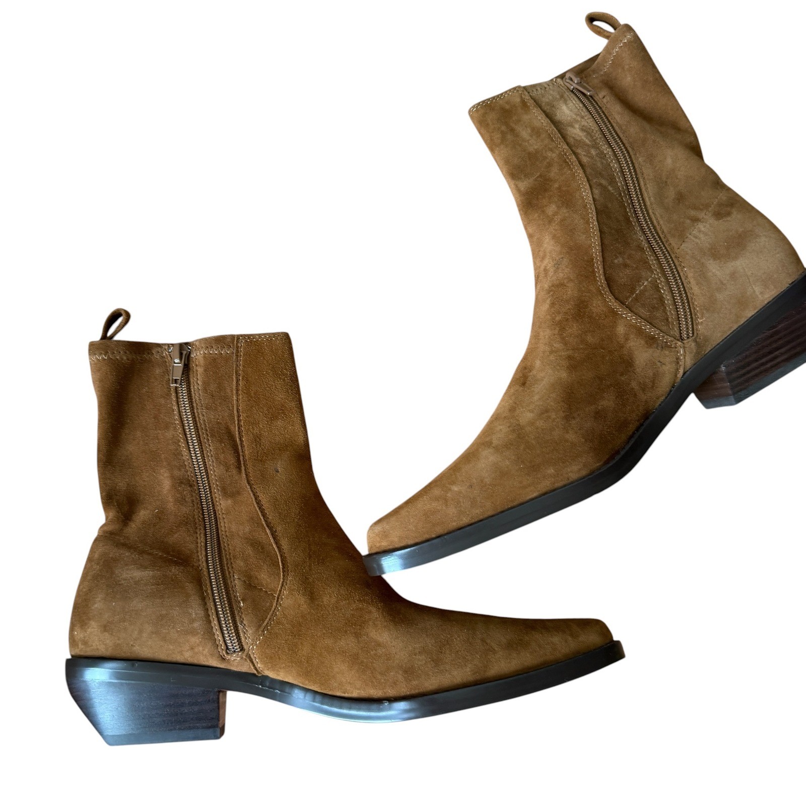 Madewell Idris ankle boot brown suede 10.5 new