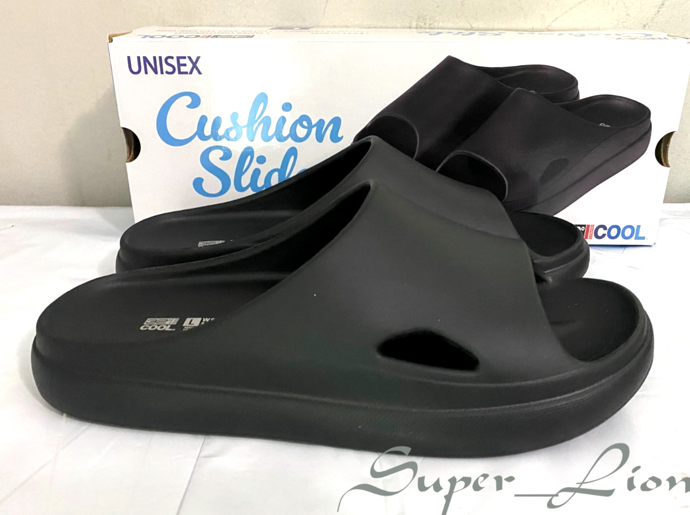 NEW 32 Degrees Cool Unisex Cushion Slide Sandals – PICK SIZE – BLACK