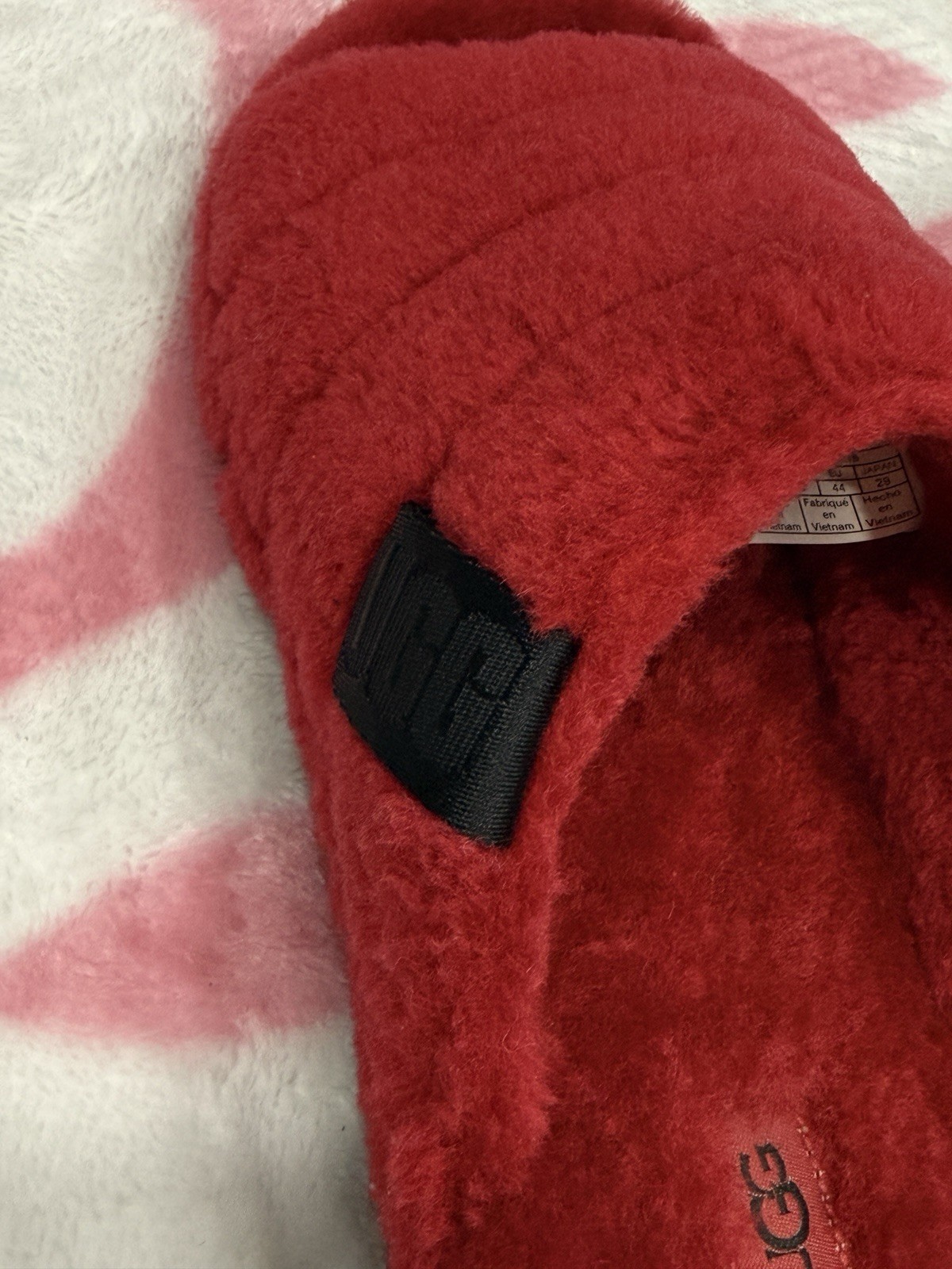 UGG Slippers Red Open Toe US 11