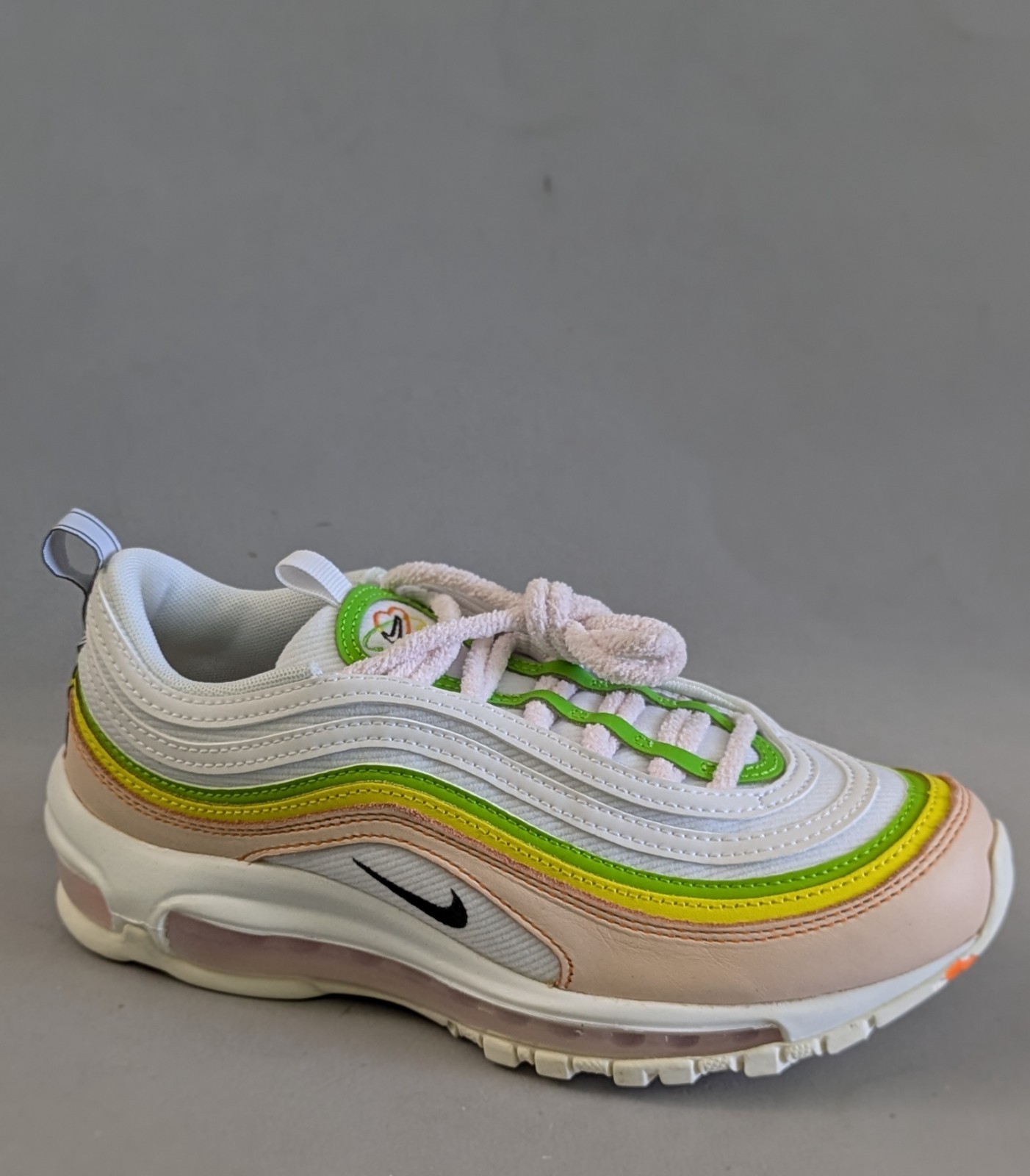 Nike Air Max 97 Feel Love Running Shoes Womens 6.5 White Pearl Pink FD0870-100