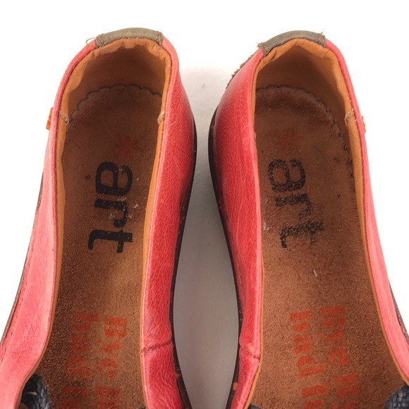The ART Company Red Leather Mary Jane Ballerina Flat Shoes EUR 38 Womens Size 7