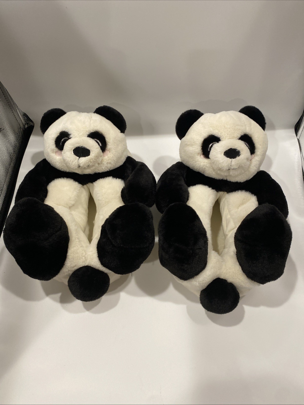 Panda Bear Plush Slippers Woman’s Size L