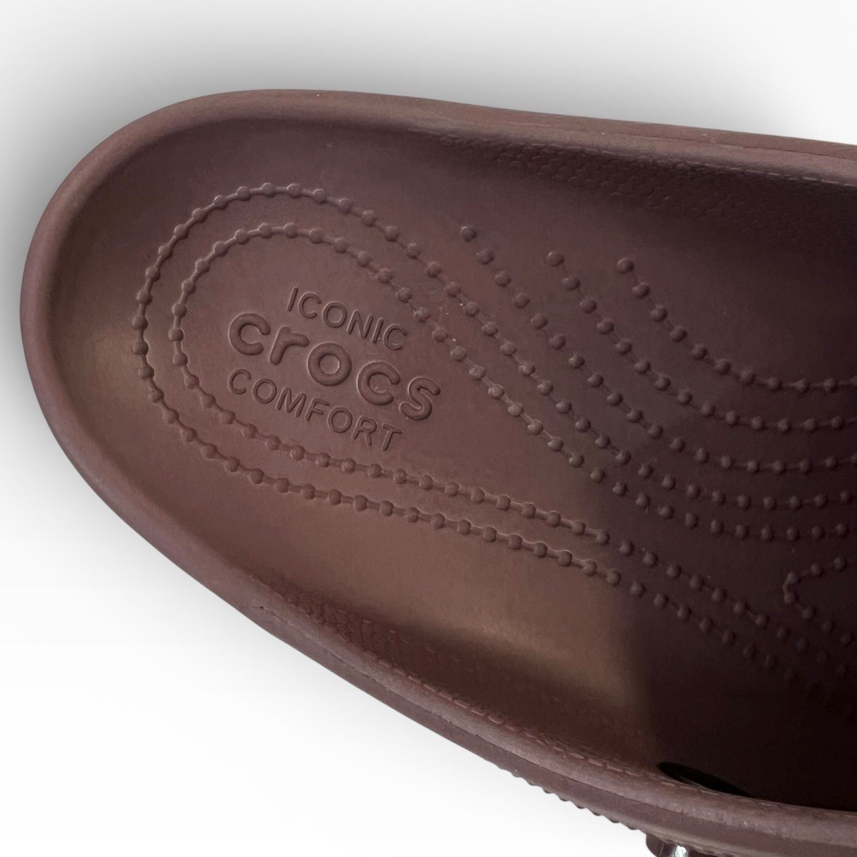 Crocs Siren Chain Platform Clogs Womens 11 Burgundy Chunky Heel Iconic Comfort