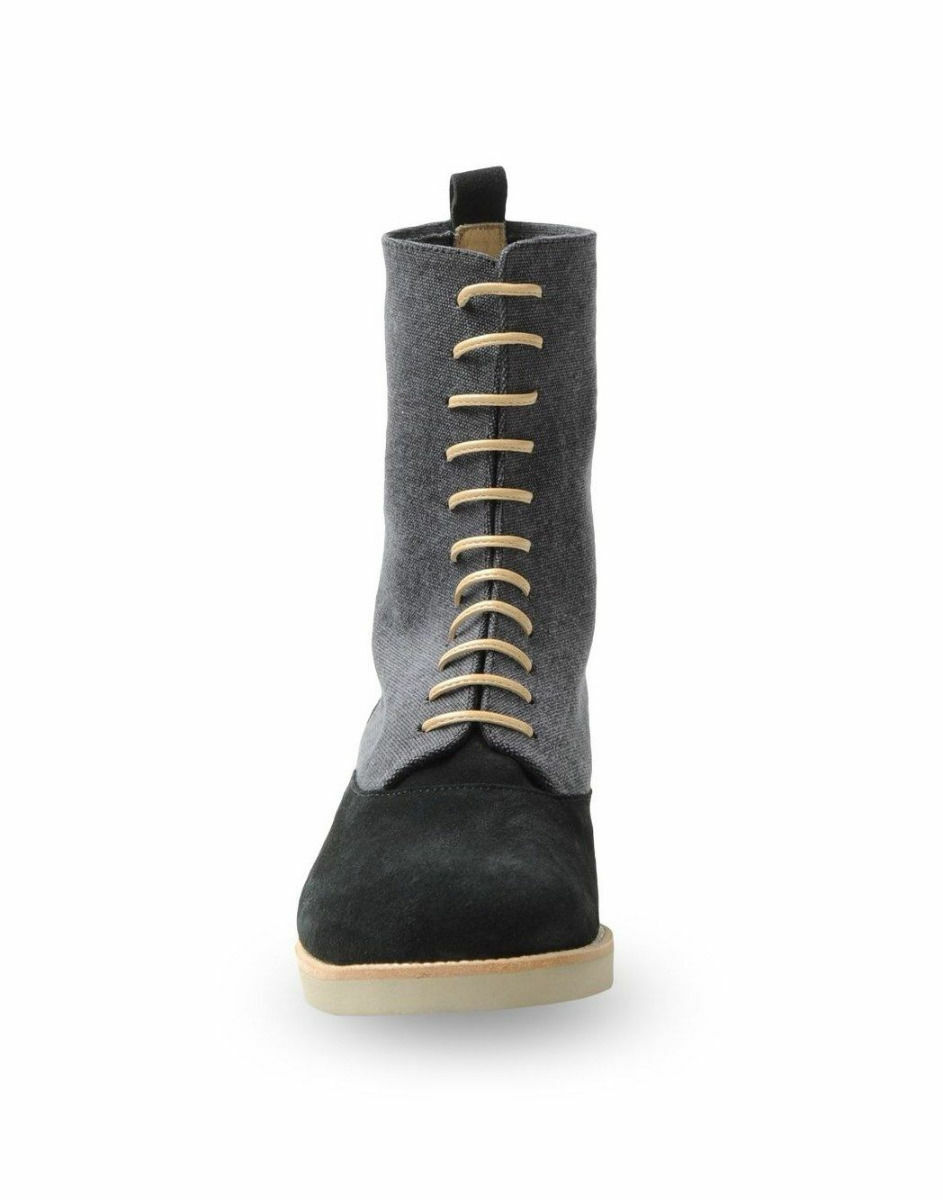MM6 Maison Martin Margiela Women’s Suede-Panel Flat Boots US 6 EU 36