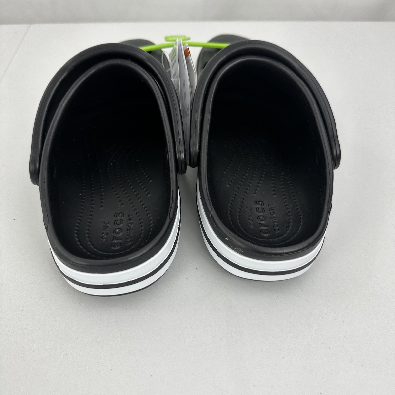 Crocs Bayaband Clog Unisex Women’s US Size 7 Black & White 205089-066 NWT