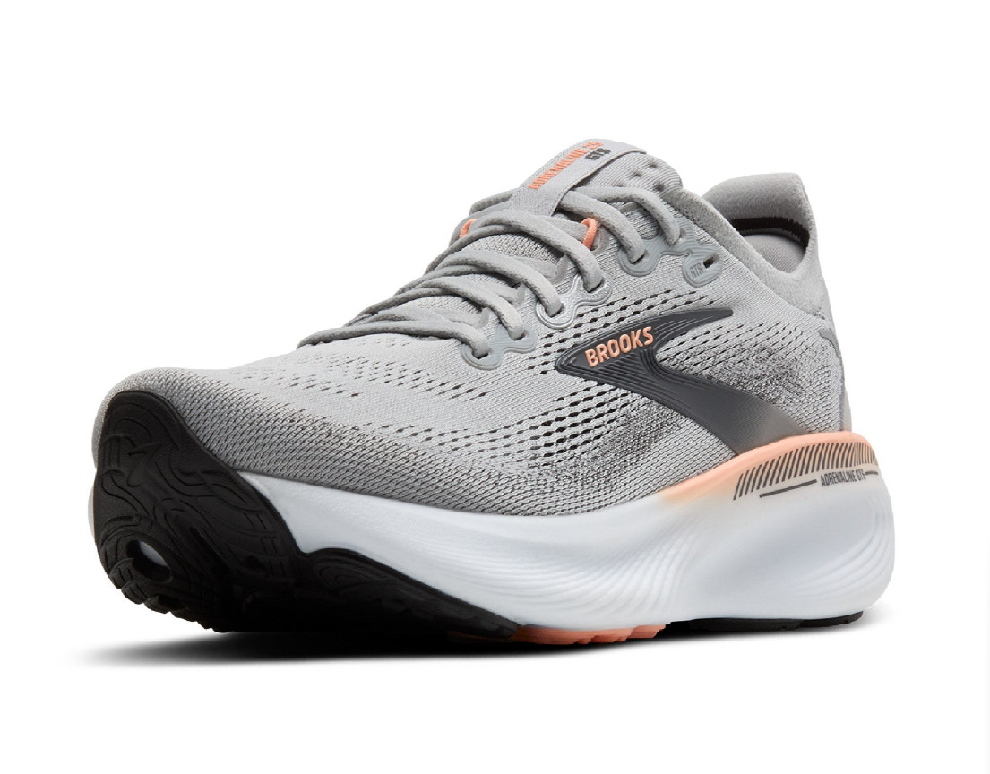 Brooks Adrenaline GTS 25 Road-Running Shoes – Women’s,Grey/Blackened Pearl/Coral