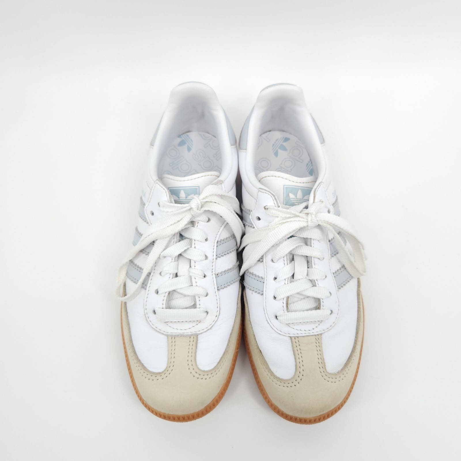 Adidas Samba OG Shoes Women Size 6 White Halo Blue Gum IE0877