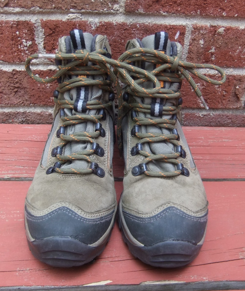 REI GORE-TEX MONARH IV Lichen Women’s Size 6 Khaki Leather Outdoor Hiking Boots