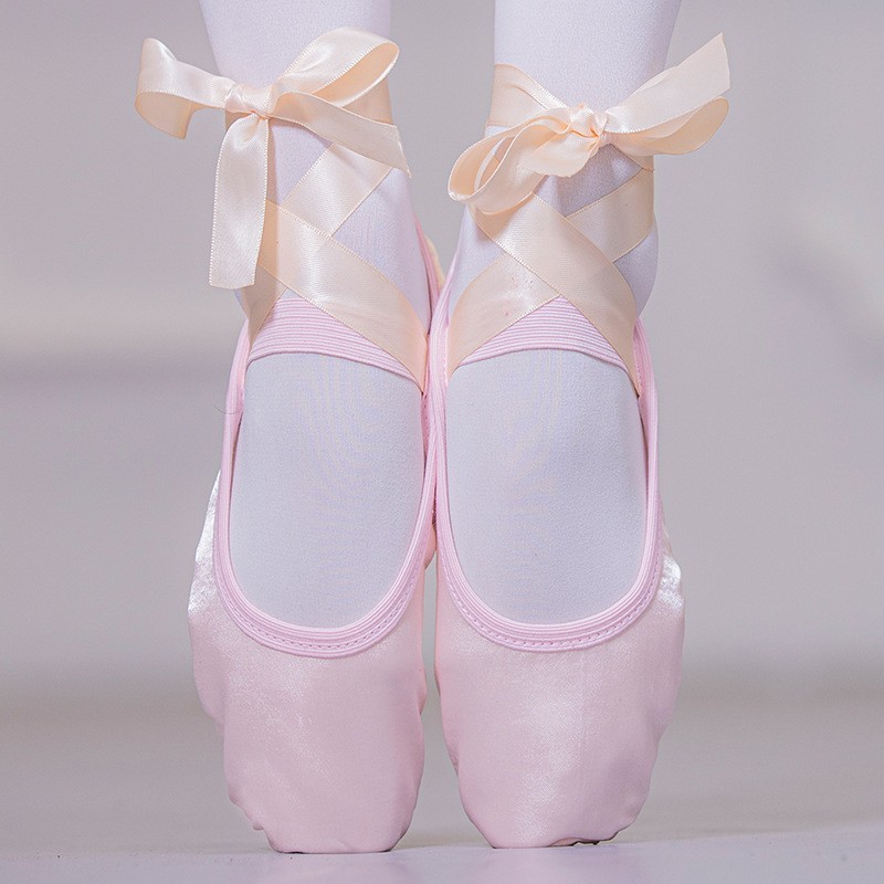 BALLET SLIPPERS Breathable Lightweight Sation DANCE Shoes For Girls WOMEN YOGA