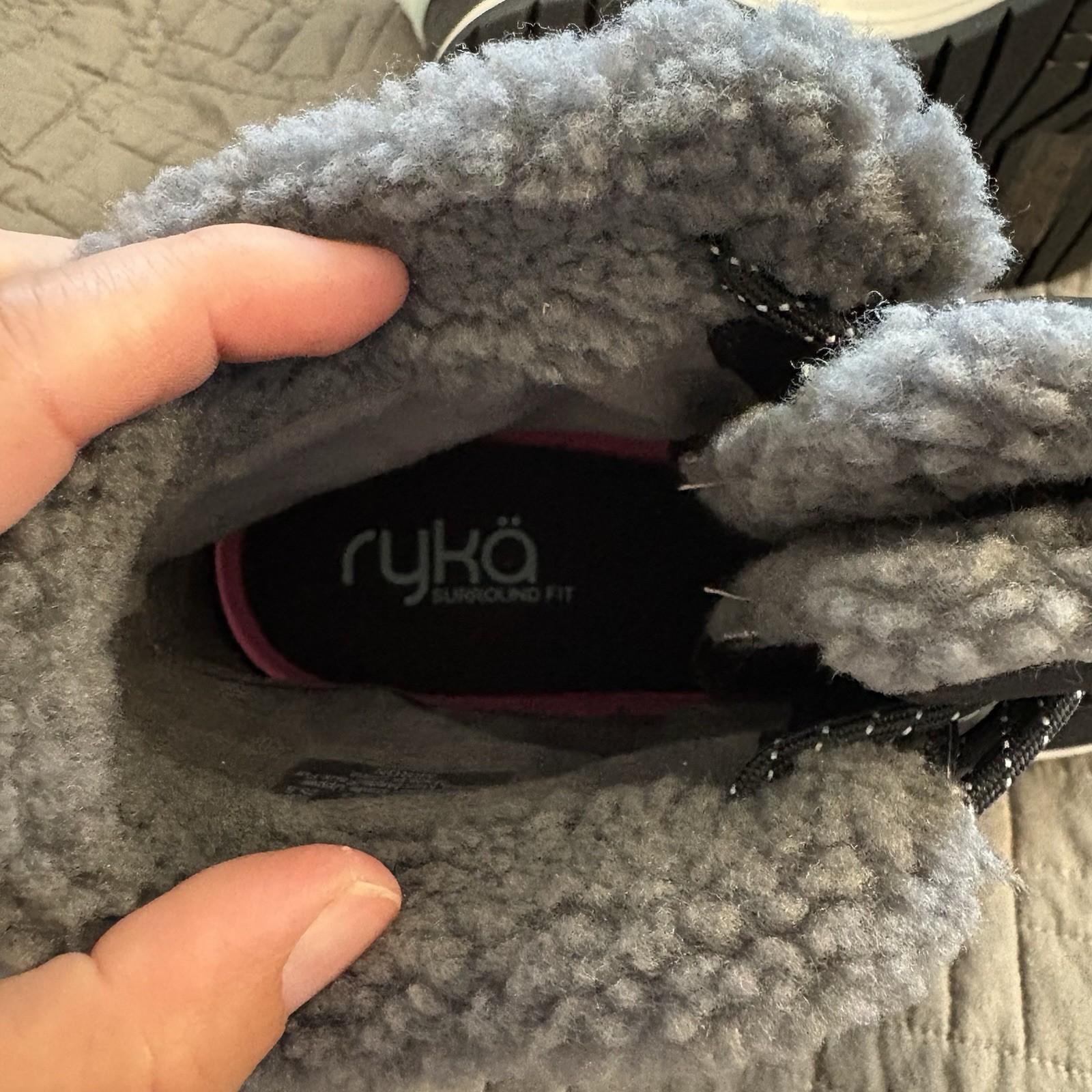 Ryka Water Repellent Warm-Lined Winter Boots Akron Black 8.5 M