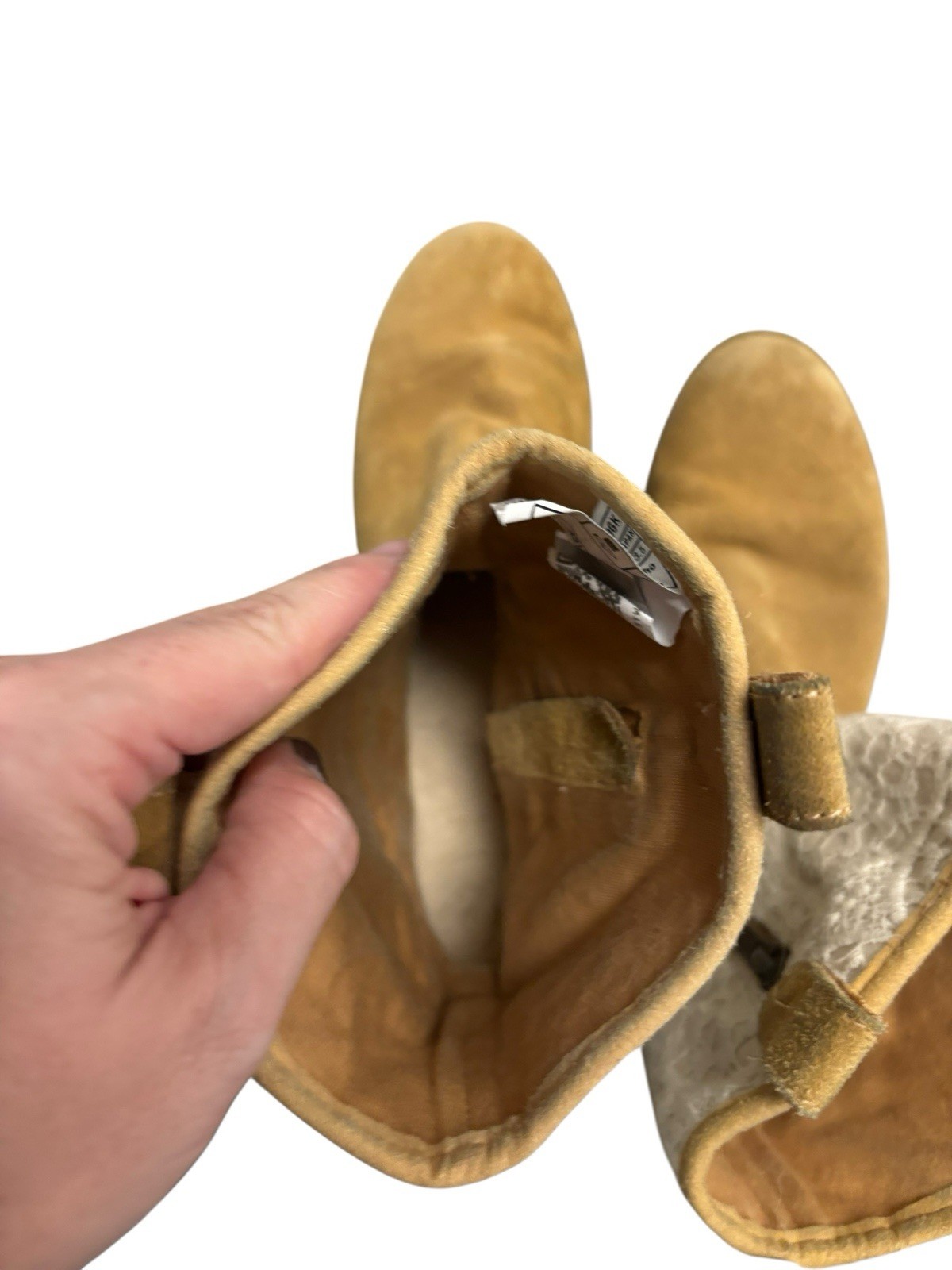 UGG Dahlia Lace Suede Beige Brown Western Boots Size 5